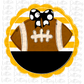 Football - PNG - Football Scallop - Sublimation - Digital Download