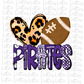 Pirates Football - PNG - Football - Sublimation design - Digital Download