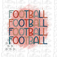 Football Stack  - PNG - Football - Sublimation design - Digital Download