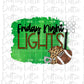 Friday Night Lights Png - Football Sublimation Design