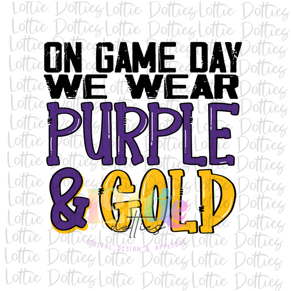 Pin on We Bleed Purple and Gold