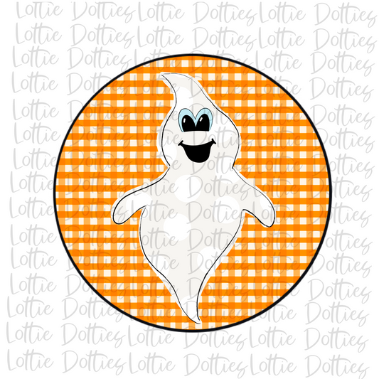 Ghost Circle  Png - Halloween Sublimation Design - Digital Download