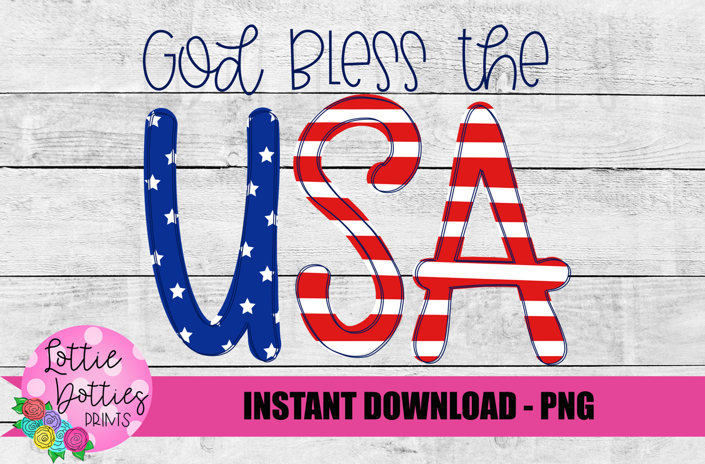 USA Png - Patriotic Sublimation Designs - Digital Download