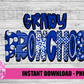 Grady Bronchos PNG - Bronchos sublimation design - Digital Download