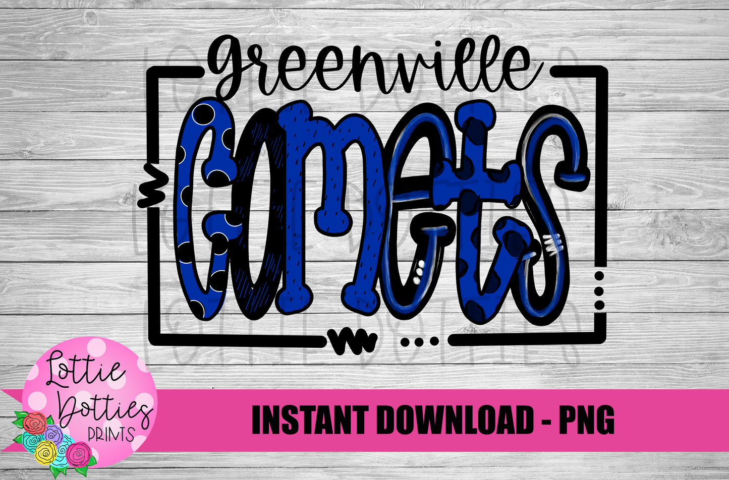 Greenville Comets - PNG - Comets -  Sublimation - Digital Download