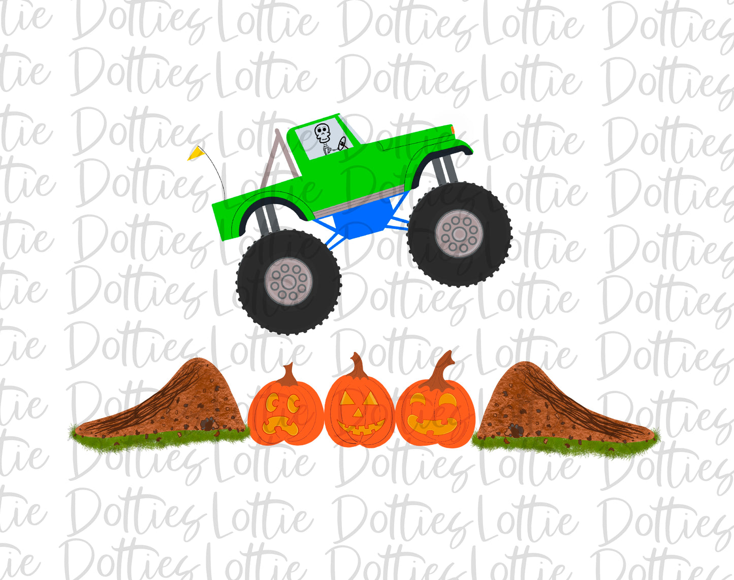 Halloween Monster Truck - PNG - Monster Truck -  Halloween Sublimation -  Digital Download