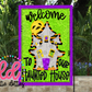 Haunted House  PNG - Halloween Flag  Sublimation - Digital Download
