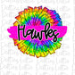 Hawks Pom Png - Cheer Sublimation File - Instant download - Digital Download