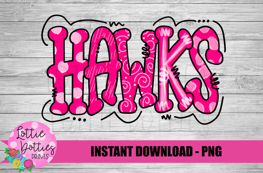 Hawks Png - Mascot  Sublimation Design - Digital Download
