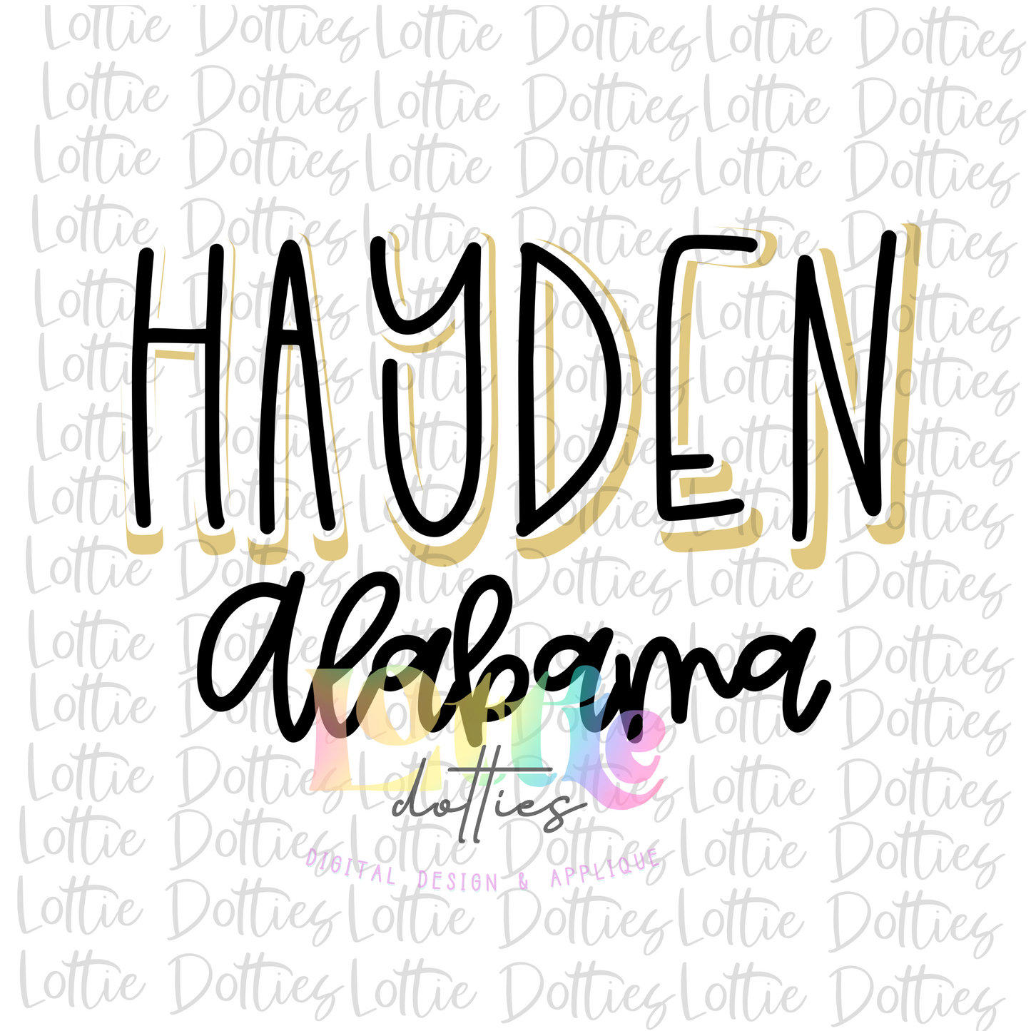 Hayden Alabama PNG - Hayden -Sublimation - Digital Download