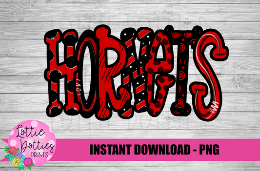 Hornets PNG -  Hornets   -  sublimation design - Digital Download
