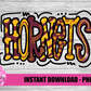 Hornets PNG -  Hornets   -  sublimation design - Digital Download