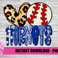 Love Baseball Hornets PNG -  Hornets   -  sublimation design - Digital Download
