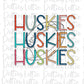 Huskies Football - PNG - Football - Sublimation design - Digital Download
