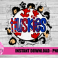 Huskies Baseball PNG - Baseball -  sublimation design - Digital Download