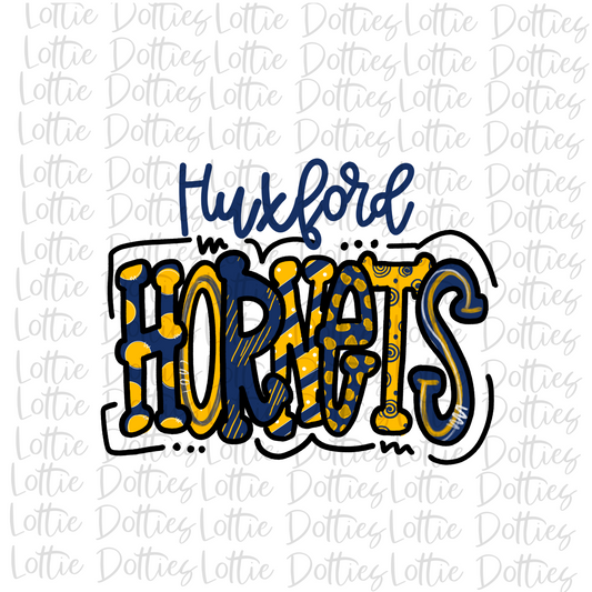 Huxford Hornets PNG -  Hornets   -  Sublimation design - Digital Download