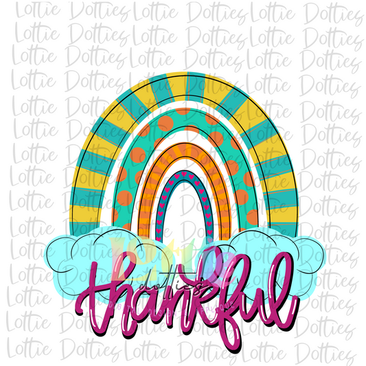 Thankful  Png - Thanksgiving Sublimation Design- Digital Download