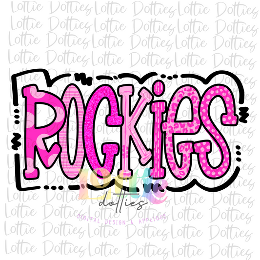Rockies PNG - Rockies Sublimation - Digital Download - Pink