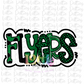 Flyers - Png  -  Digital Download  - Sublimation - Green and Black