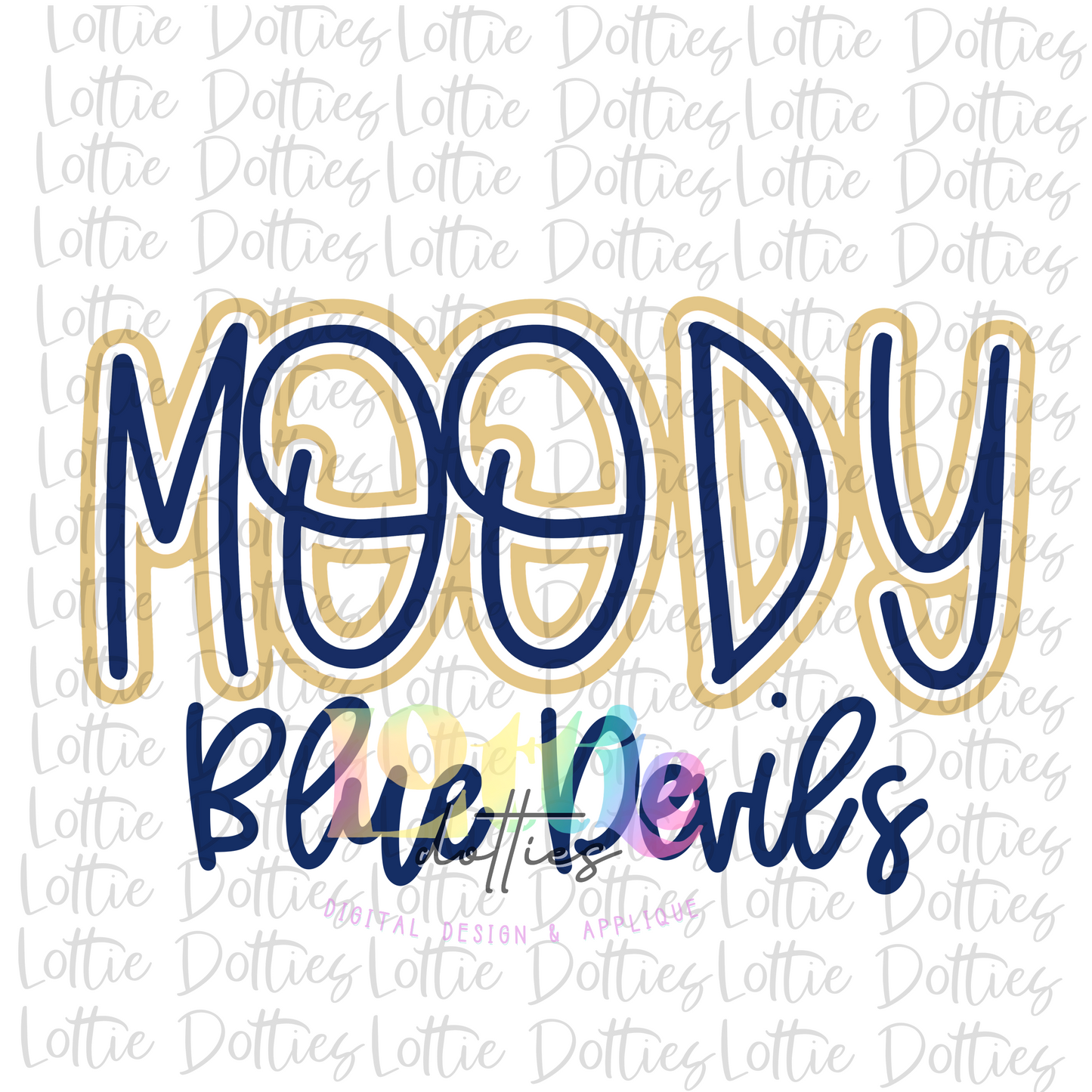 Moody Blue Devils - PNG - Blue Devils Sublimation - Digital Download