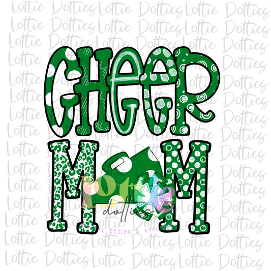 Cheer Mom Png - Cheer Mom Sublimation Design - Digital Download