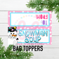 Snowman Soup Toppers PNG - Bag Toppers  - Sublimation - Digital Download