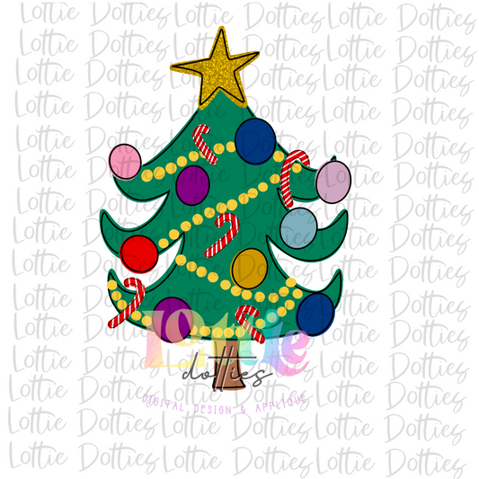 Christmas Tree Png - Christmas Sublimation Design - Digital Download