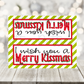 Merry Kissmas  PNG - Merry Kissmas Bag Topper - Sublimation - Digital Download