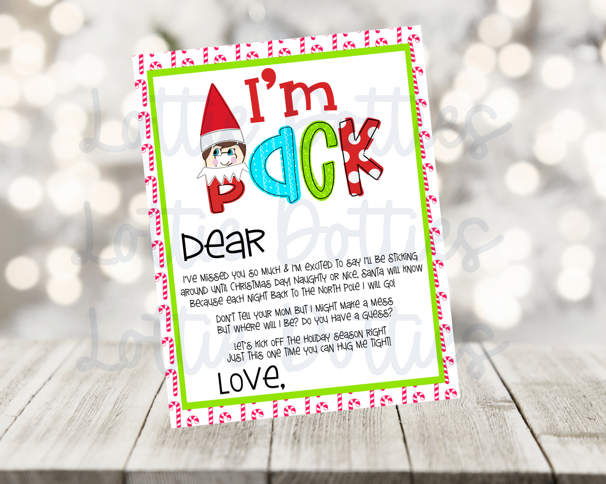 I'm Back Elf Letter PNG - Elf Letter - Sublimation - Digital Download ...