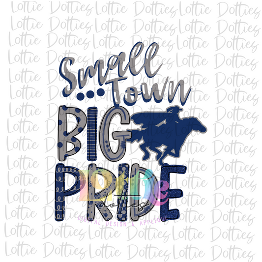 Small Town Big Pride Raiders - PNG - Sublimation - Digital Download - Navy and Gray