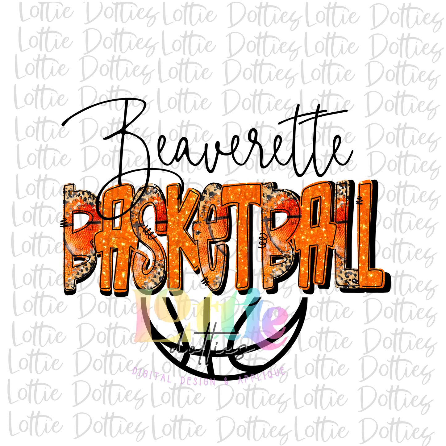 Beaverette Basketball PNG - Beaverette Sublimation - Digital Download