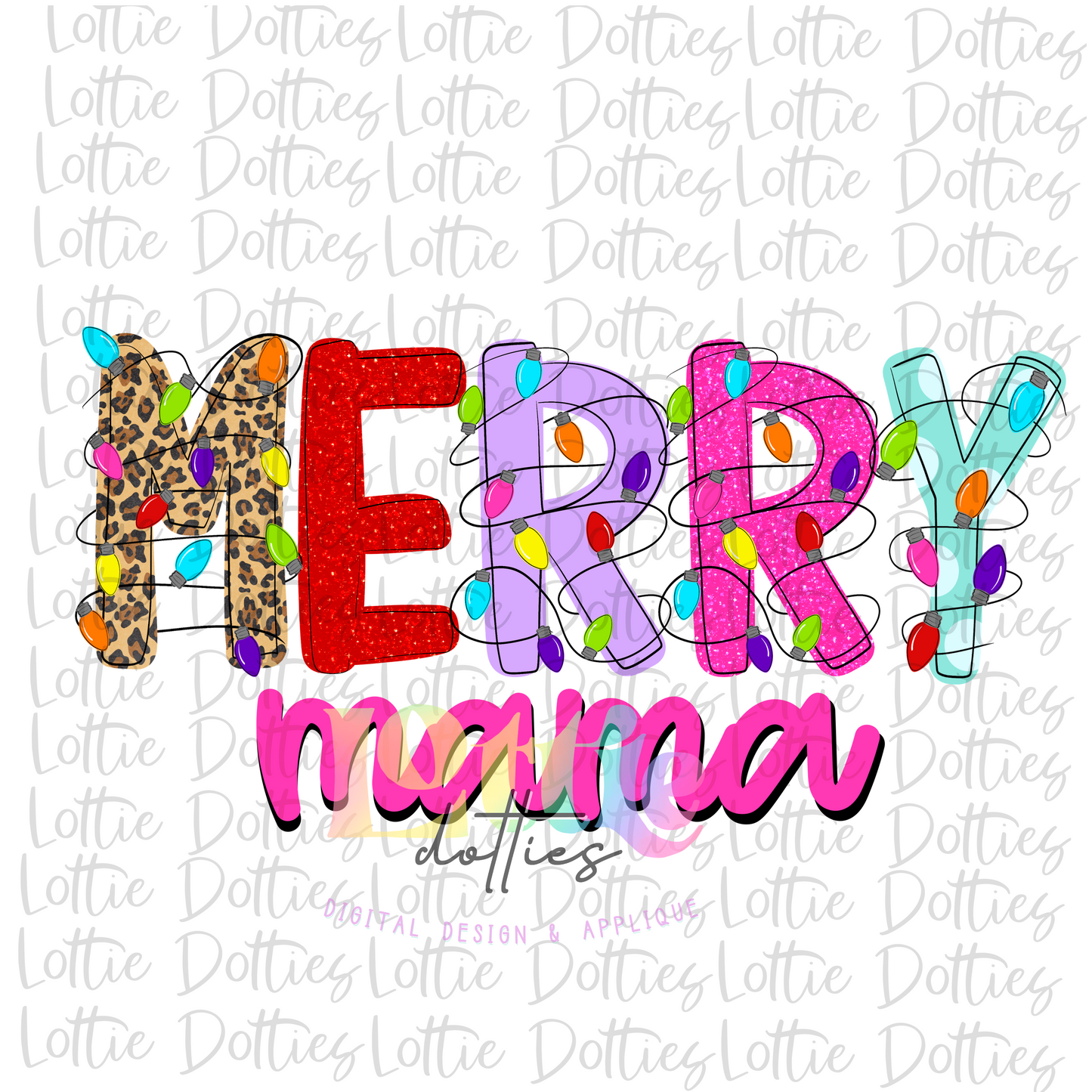 Merry Mama Png - Christmas Sublimation Design- Digital Download