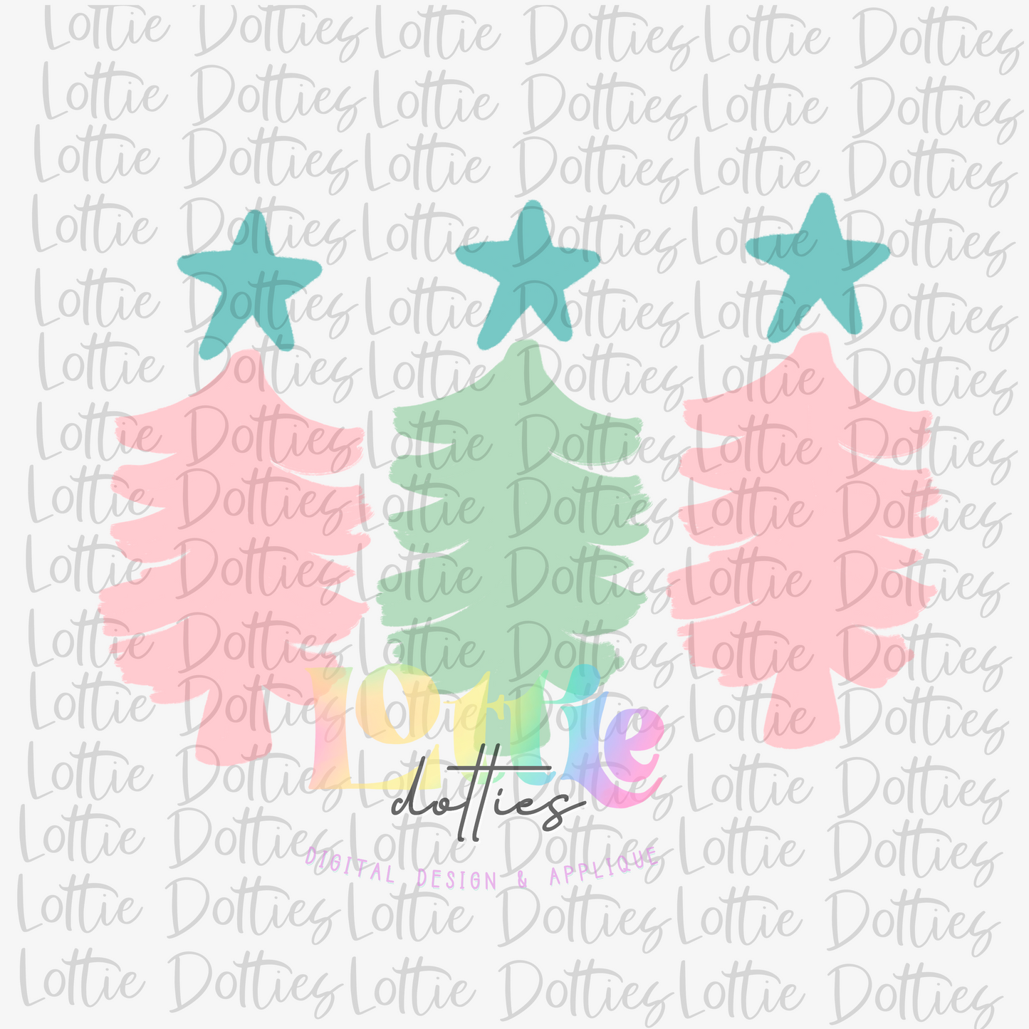 Christmas Trees Png - Christmas Sublimation Design - Digital Download