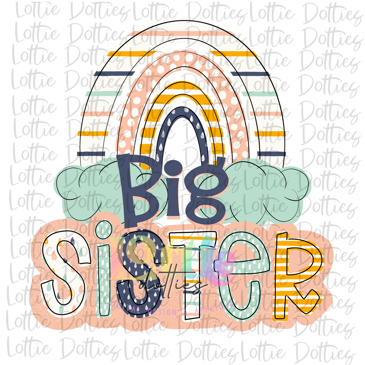 Big Sister PNG - Big Sister Sublimation - Digital Downloadig