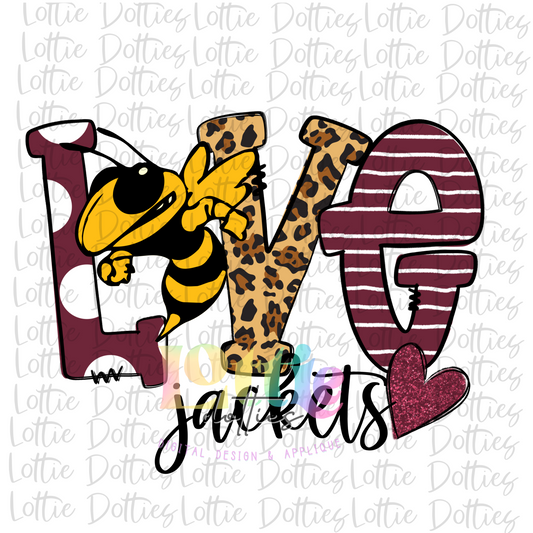 Love  Jackets PNG - Digital Download - Jackets Sublimation Design - Maroon