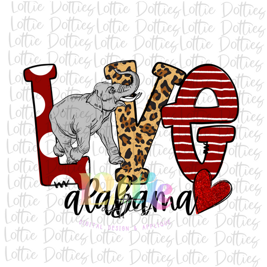 Love Elephants PNG | Elephants Sublimation | Digital Download