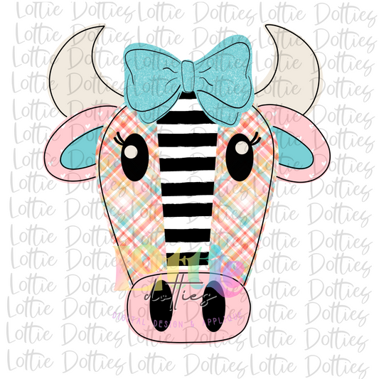 Cow PNG - Girl  Cow Sublimation  - Digital Download