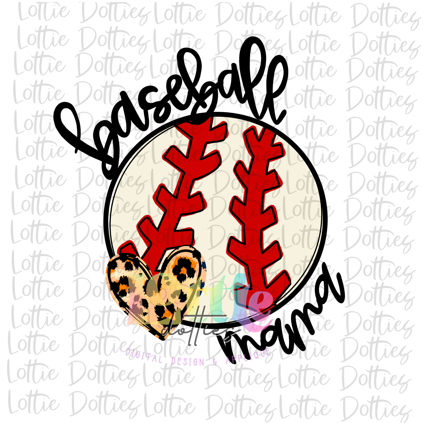 Baseball Mama  Png  - Baseball Sublimation -  Instant Download - Digital Download