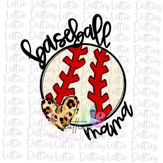 Baseball Mama  Png  - Baseball Sublimation -  Instant Download - Digital Download