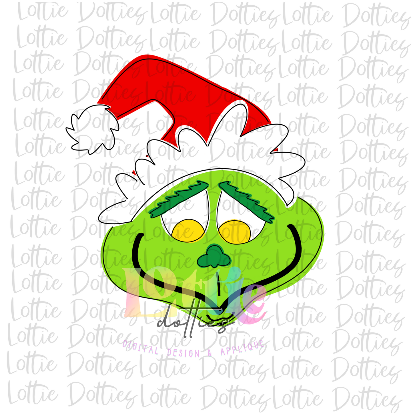 Mean One Png - Mean One Sublimation - Christmas Design - Digital Download