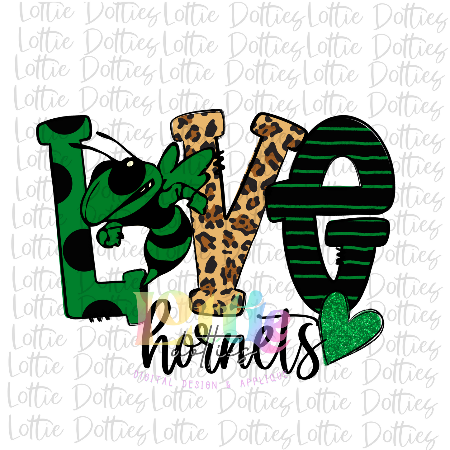 Love Hornets PNG -- Instant Download - Digital Download -Sublimation Design