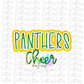 Panthers Cheer PNG - Panthers Sublimation  - Digital Download