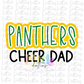 Panthers Cheer Dad PNG - Panthers Sublimation  - Digital Download