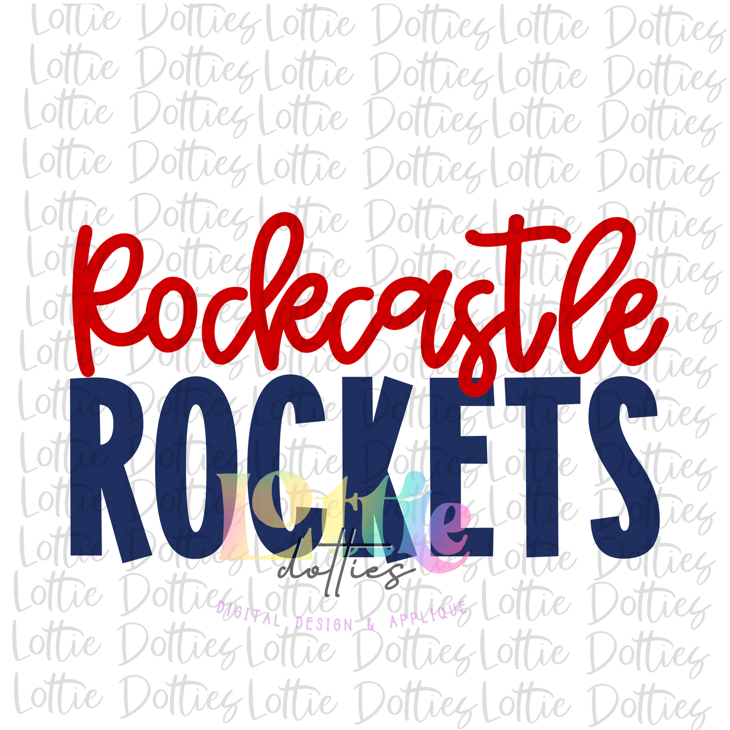 Rockcastle Rockets PNG - Rockets PNG - Instant Download - Digital Download - Red and Navy