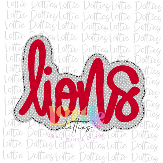 Lions PNG - Lions -  sublimation design - Digital Download - Cardinal and Gray