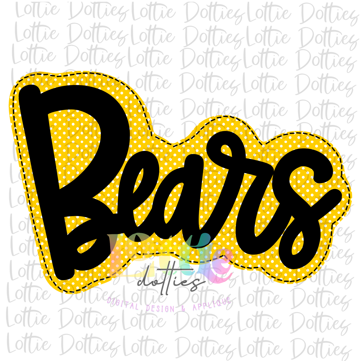 Bears PNG - Bears  sublimation design - Digital Download - Black and Gold