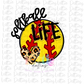 Softball Life  Png  - Softball Sublimation -  Instant Download - Digital Download - Red