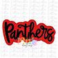 Panthers  PNG - Panthers Sublimation  - Digital Download - Red and Black