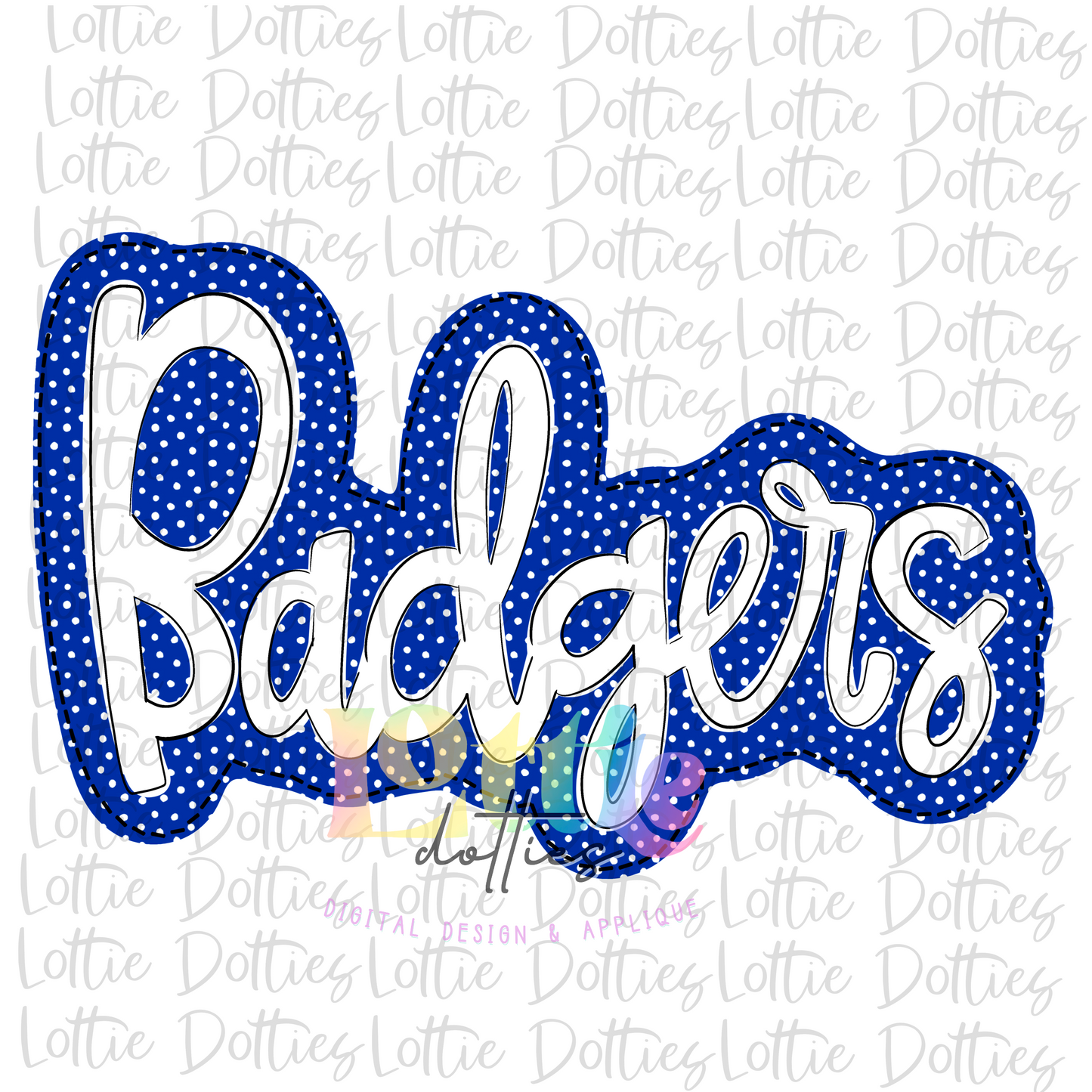 Badgers PNG - Badgers Sublimation design -   Digital Download - Royal and White