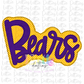Bears PNG - Bears  sublimation design - Digital Download - Purple and Gold